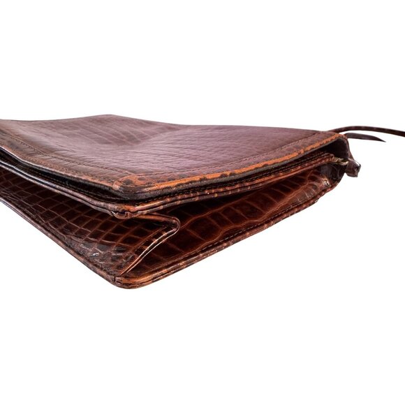 Vintage Jay Herbert New York Brown Leather Handbag/Crossbody Bag Size S - Picture 5 of 10